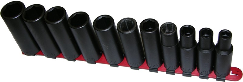 11 Piece, 1/2" Drive, Fractional Deep Impact Socket Set 1986