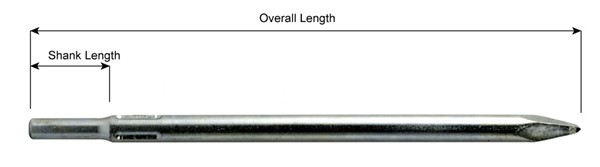 .498 Non-Turn Shank, Moil Point, 12